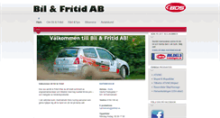 Desktop Screenshot of bilfritid.se
